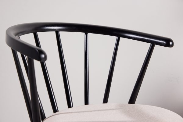 Chaise Bonnie Noire – Lot de 2