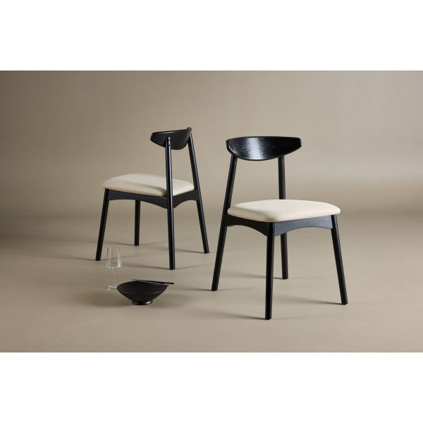 Chaise Venda Noire - Lot de 2