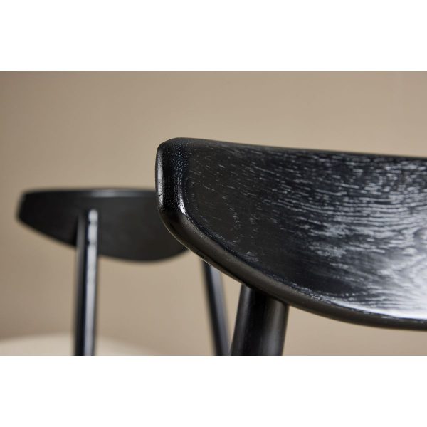 Chaise Venda Noire - Lot de 2