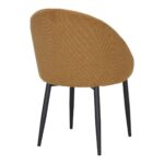 Chaise rembourrée moutarde Clara