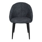 Chaise rembourrée bleue Clara
