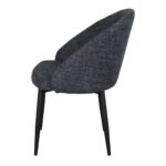 Chaise rembourrée bleue Clara