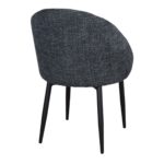 Chaise rembourrée bleue Clara