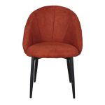 Chaise rembourrée terracotta Clara