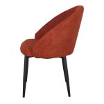 Chaise rembourrée terracotta Clara