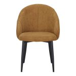 Chaise rembourrée moutarde Clara