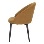 Chaise rembourrée moutarde Clara