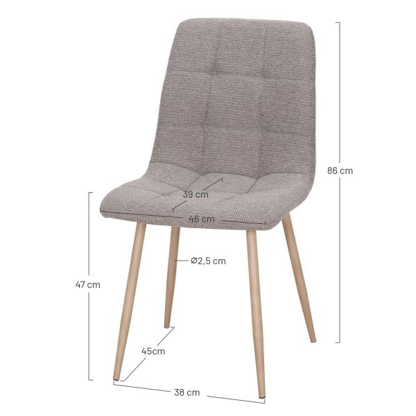 chaise en tissu sienna_esprit rotin home (1) Chaise Sienna