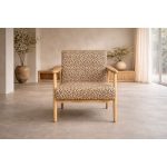 Fauteuil Motif Léopard Ruben