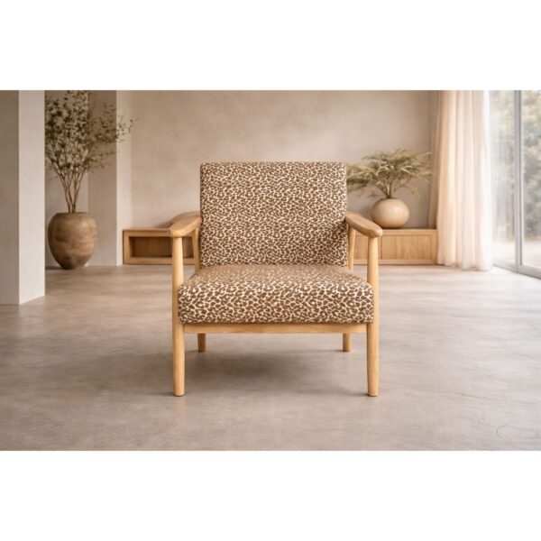 Fauteuil Motif Léopard Ruben
