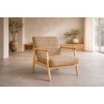 Fauteuil Motif Léopard Ruben
