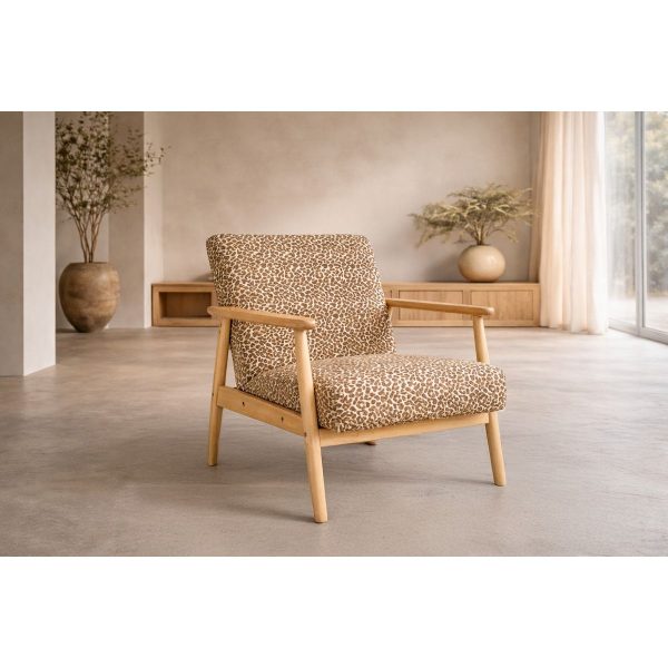 Fauteuil Motif Léopard Ruben