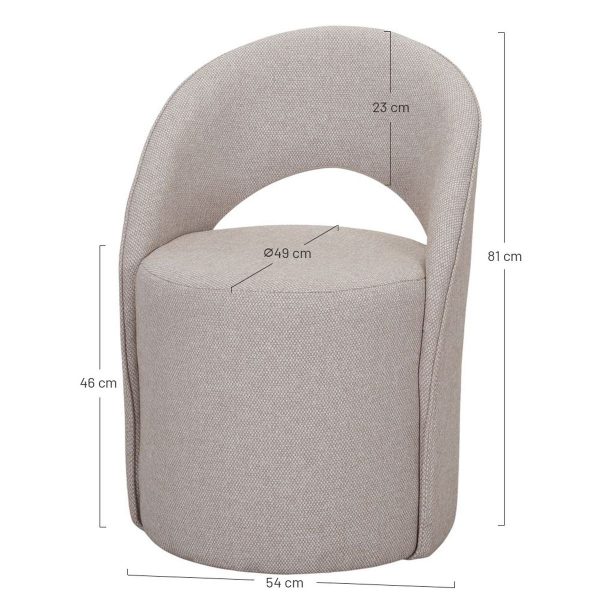 Pouf tissu Dune