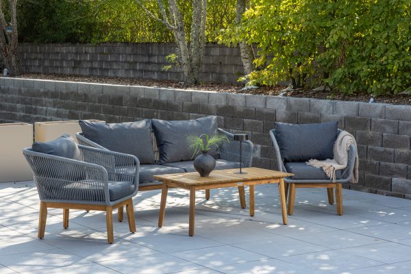 Salon de jardin Cherbourg - Gris