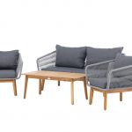 Salon de jardin Cherbourg - Gris