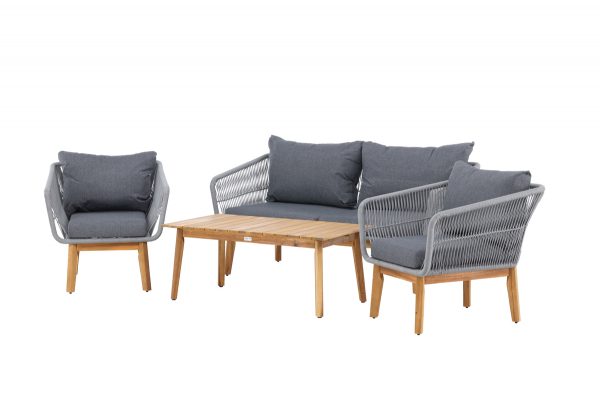 Salon de jardin Cherbourg - Gris
