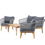 Salon de jardin Cherbourg - Gris