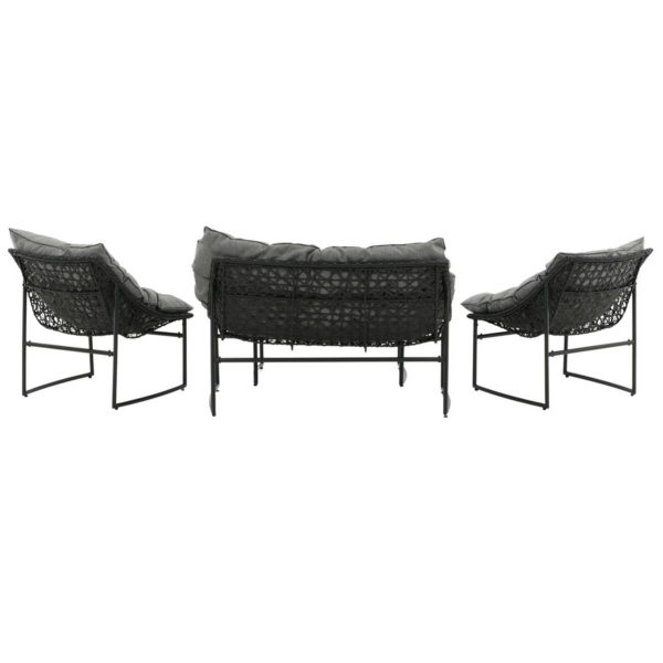 Salon de jardin Tilia - Noir