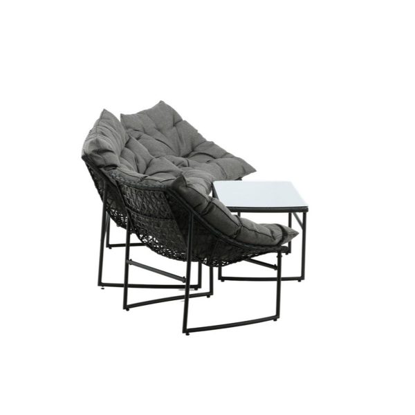 Salon de jardin Tilia - Noir