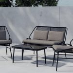 Salon de jardin Zoé - Noir