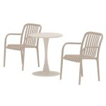 set balcon lily beige_esprit rotin home (3) Set balcon Lily beige avec deux chaises et table ronde en acier