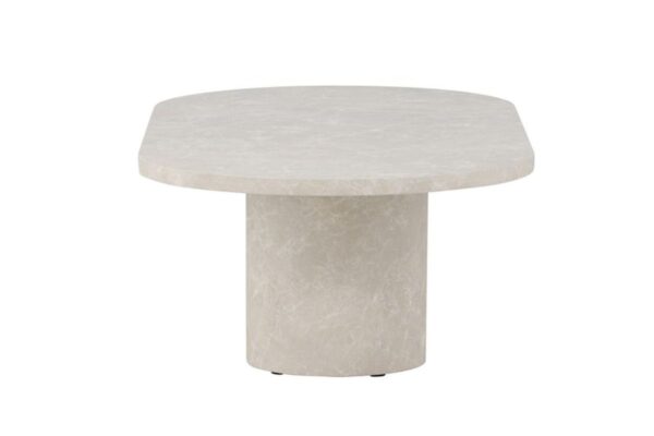 Table basse Alba beige 120 x 60 cm – Effet marbre
