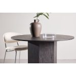 Table ronde de salle à manger Telma 120 cm - Noire