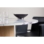 Table ronde de salle à manger Telma 120 cm - Plateau gris
