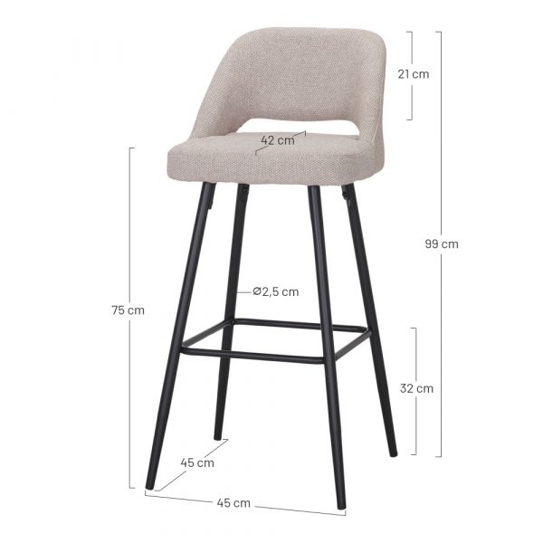 Tabouret de bar Milo