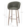 tabouret de bar tissu willy_esprit rotin home (1) Tabouret de bar Willy