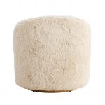 Fauteuil Asiel en fourrure beige