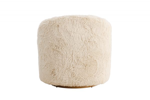 Fauteuil Asiel en fourrure beige