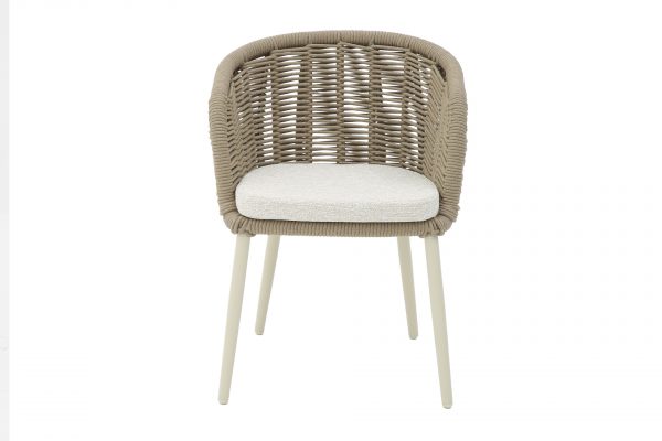 Fauteuil de repas extérieur sable Porto