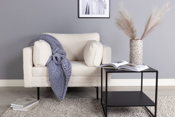 Fauteuil de salon Bosco blanc teddy esprit rotin home (3) Fauteuil de salon Bosco blanc teddy