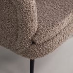 Fauteuil de salon Noth en tissu bouclé esprit rotin (6) Fauteuil de salon Noth en tissu bouclé