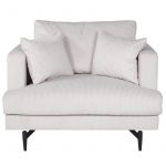 Fauteuil de salon beige Soren