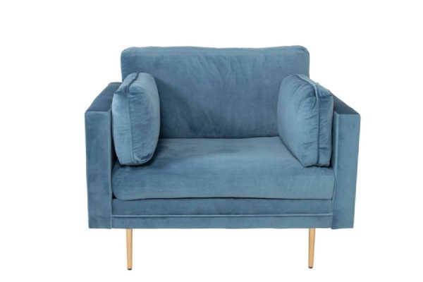 Fauteuil de salon bleu Bosco esprit rotin home (4) Fauteuil de salon bleu Bosco
