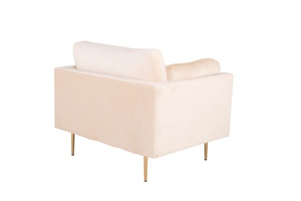 Fauteuil de salon crème Bosco esprit rotin home (1) Fauteuil de salon crème Bosco