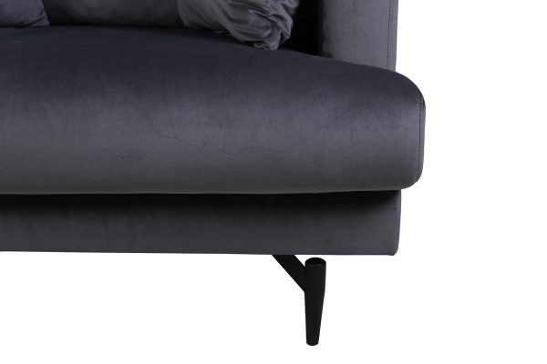 Fauteuil de salon gris Soren esprit rotin home (1) Fauteuil de salon gris Soren