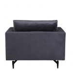 Fauteuil de salon gris Soren esprit rotin home (10) Fauteuil de salon gris Soren