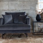 Fauteuil de salon gris Soren esprit rotin home (2) Fauteuil de salon gris Soren