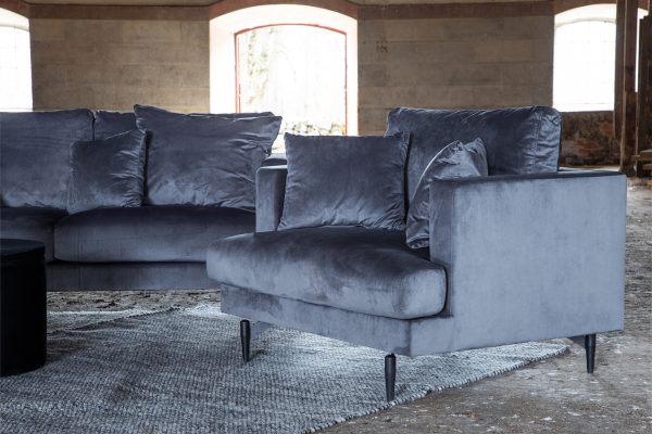 Fauteuil de salon gris Soren esprit rotin home (5) Fauteuil de salon gris Soren