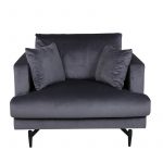 Fauteuil de salon gris Soren esprit rotin home (6) Fauteuil de salon gris Soren
