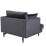 Fauteuil de salon gris Soren esprit rotin home (9) Fauteuil de salon gris Soren