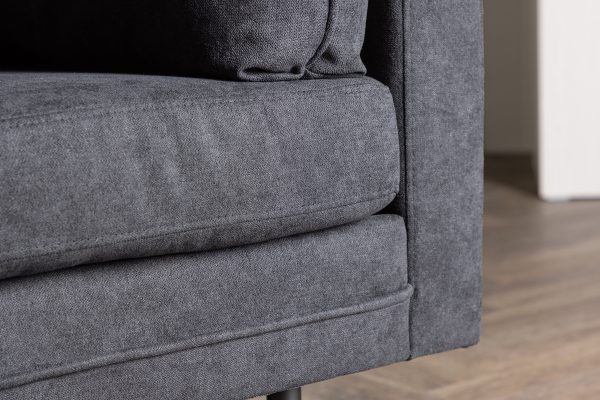 Fauteuil de salon noir Bosco esprit rotin home (4) Fauteuil de salon noir Bosco