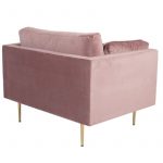 Fauteuil de salon rose Bosco esprit rotin home (10) Fauteuil de salon rose Bosco
