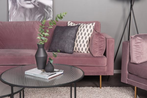 Fauteuil de salon rose Bosco esprit rotin home (5) Fauteuil de salon rose Bosco