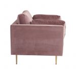 Fauteuil de salon rose Bosco esprit rotin home (9) Fauteuil de salon rose Bosco