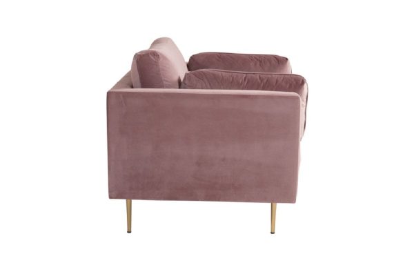 Fauteuil de salon rose Bosco esprit rotin home (9) Fauteuil de salon rose Bosco