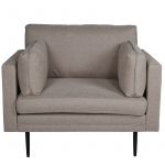 Fauteuil de salon taupe Bosco esprit rotin home (1) Fauteuil de salon taupe Bosco